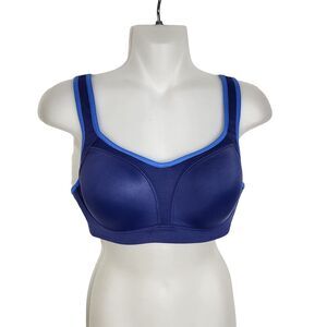 SYROKAN Womens High Impact Sports Bra 32D Underwire Firm Support Contour Padded